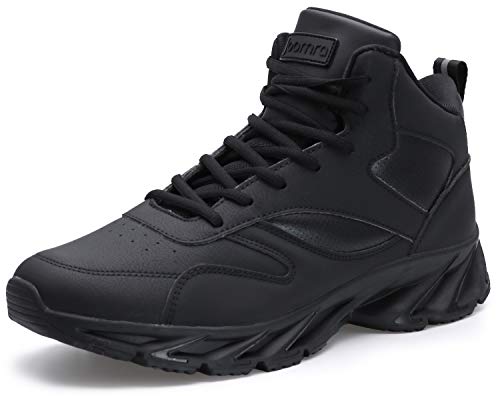 Joomra Men's High Top Athletic Sneakers - Black, Size 11/2 All Black