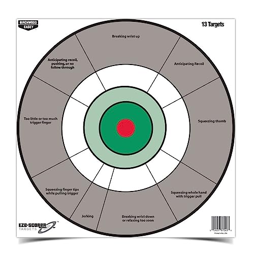 12-Inch Paper Shooting Targets - Handgun Trainer - 13 Count