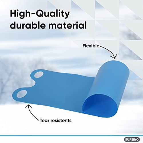 36" Blue Carpet Sled - Lightweight, Portable Snow Slider