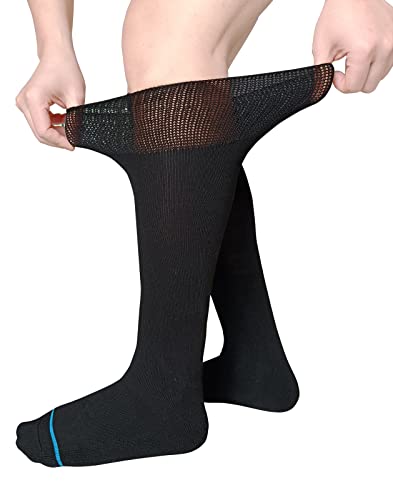 VEIGIKE Replacement Sock Liners for Walking Boots - 2 Pairs, Knee-High, Unisex Medical Socks for Orthopedic Casts and Air Walkers