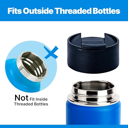 Flip Lid for Hydro Flask Wide Mouth Bottles 12-64oz - Black