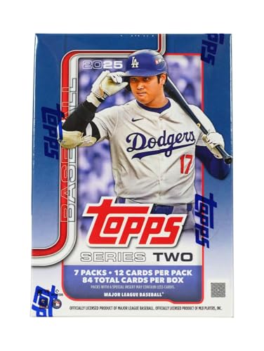 2025 Topps Series 2 Baseball Blaster Box – 7 Packs Per Box, 12 Cards Per Pack