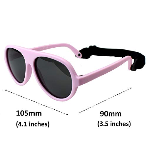Infant Sunglasses with Straps – 0-12 Months, Pink
