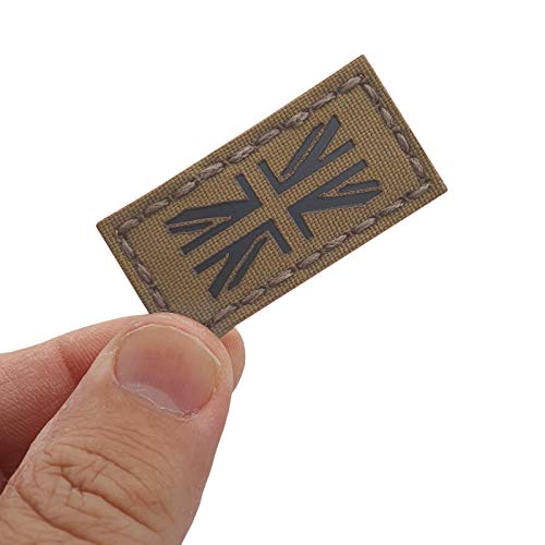 Tactical Morale Patch - 1x2 Inch IR Coyote Brown Hook Backing