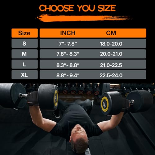 Heavy Duty Workout Gloves with Wrist Support - Medium