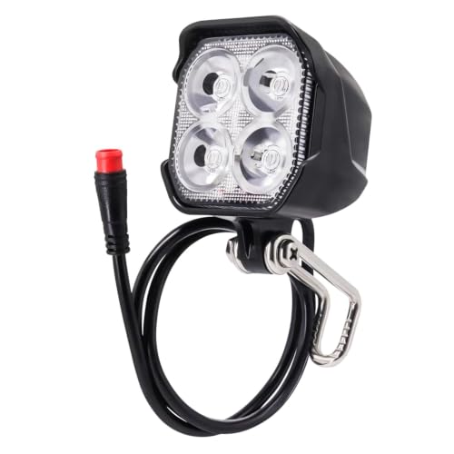 Zaisport 2 Pin Male Electric Bicycle Headlight Connector - 400 Lumens, 24V-48V Compatible