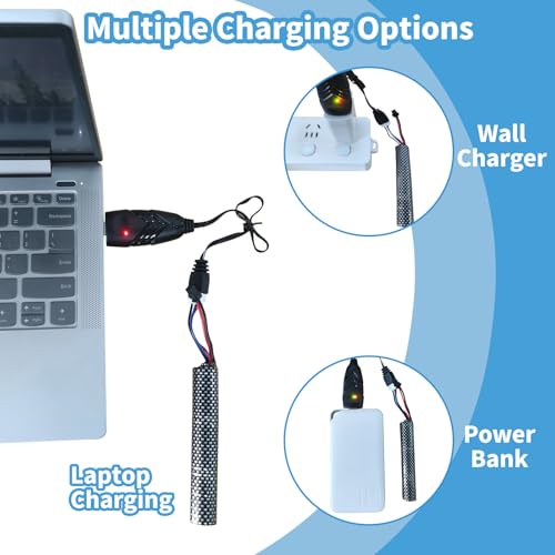 11.1V 2000mAh Gel Blaster Battery with Charger & Connector