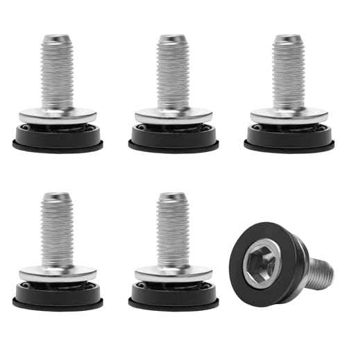 Bicycle Crank Arm Fixing Bolts - 6 Pcs M8 Crankset Screws