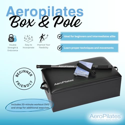Pilates Box and Pole Set - Universal Fit, Adjustable & Durable