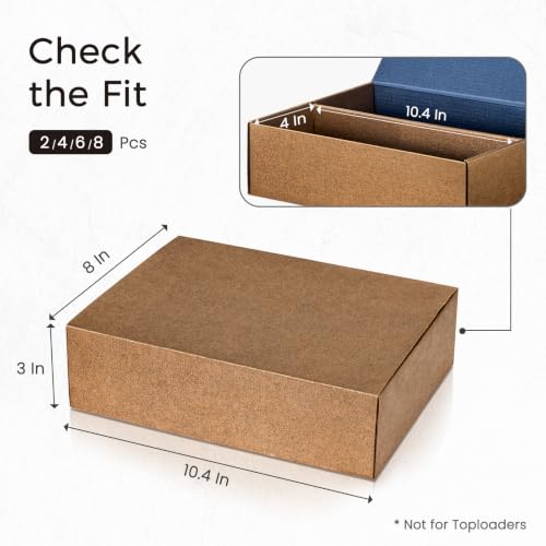 QUEENLINK 2-Pack Trading Card Storage Box 2400 Capacity, Stackable & Durable