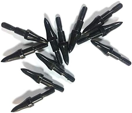 Skiennix Archery Arrow Tips - 12pcs 75/100/125/150 Grain Field Points | 5/16 Inch Screw-In Bullet Points for Hunting & Target Practice