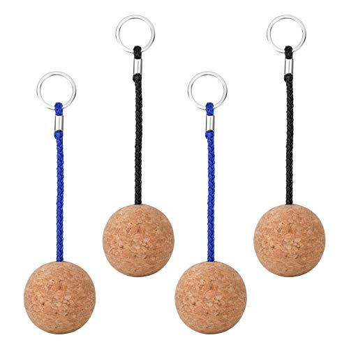 Floating Cork Ball Keyring - 53mm Waterproof Key Float for Water Sports