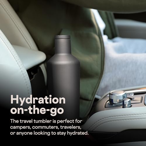 Corkcicle 25 oz Insulated Canteen Water Bottle, Ceramic Slate