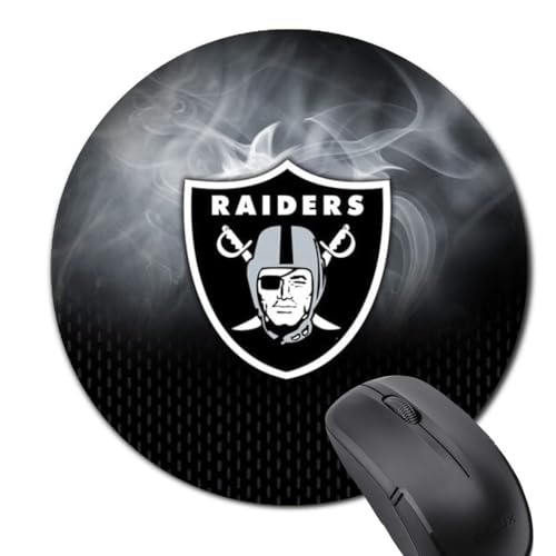 Football Design Gaming Mouse Pad - 8 Inch Green Round Mat