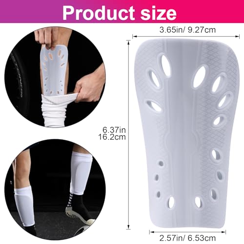 ANCIRS Youth Soccer Shin Guards 2 Pair with EVA Cushion, Breathable Shin Guard Sleeves
