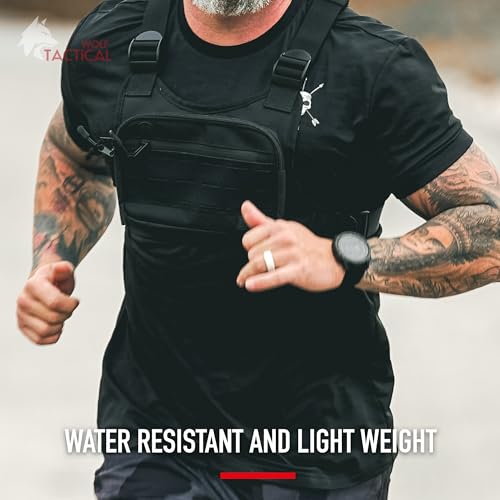 Chest Pack for Men - Tactical Running Vest & Fanny Pack