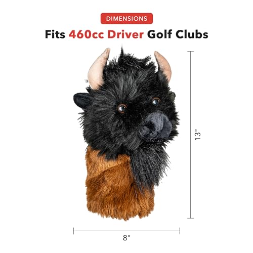 Daphne's Headcovers Buffalo Driver Headcover - Premium Golf Club Protector for Men & Women