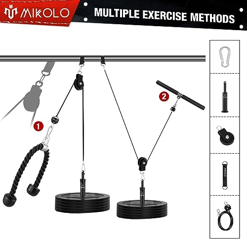 Dual Cable Pulley System with Upgraded Loading Pin - Home Gym Equipment
