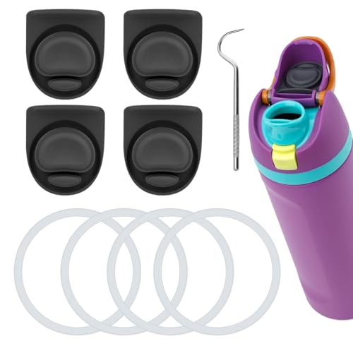 Owala Water Bottle Replacement Parts - Black, 9 Pieces