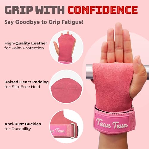 Women's Glitter Weightlifting Straps - Pink Neoprene Support