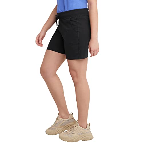Women's Cotton Jersey Pocket Shorts with Drawstring - 7" Inseam