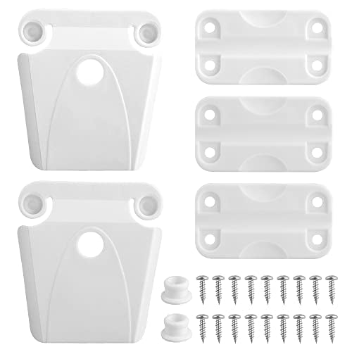Cooler Latch Replacement Parts with Screws - White 2 Pack