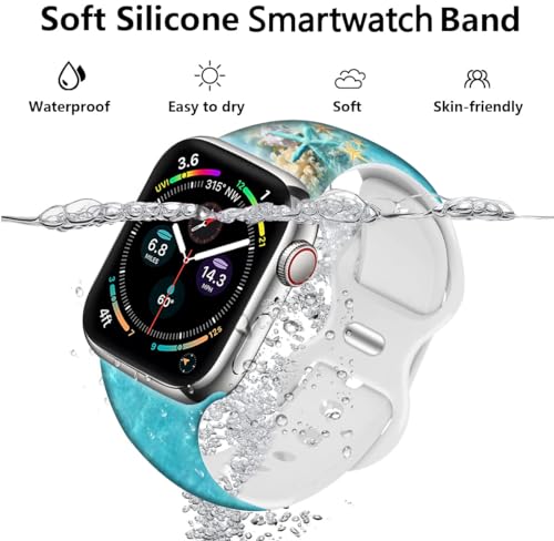 Holiday Watch Bands Compatible 38mm 40mm 41mm 42mm for Women Men,