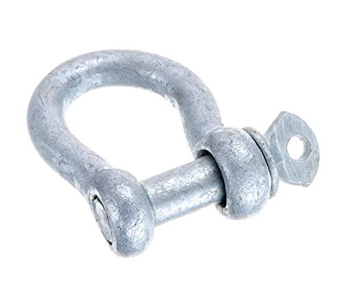 Galvanized Anchor Shackle - 3/8 In. Screw Pin Design
