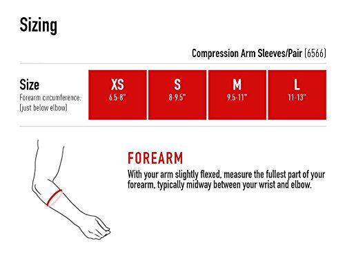Compression Arm Sleeve with 50+ UV Protection - Medium Pink