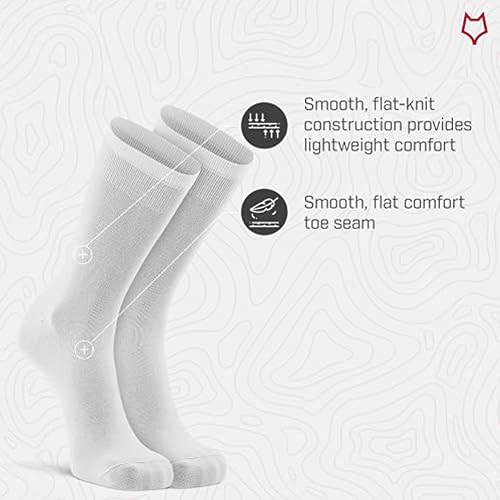 Fox River Women's Dry Ultra-Lightweight Crew Liner Coolmax Medium White Boot Sock