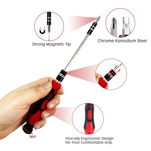 115 in 1 Precision Screwdriver Set - Micro Screwdriver Set, Computer Tool Kit Electronics Tool Kit for Phone Computer PC PS4 PS5 Repair