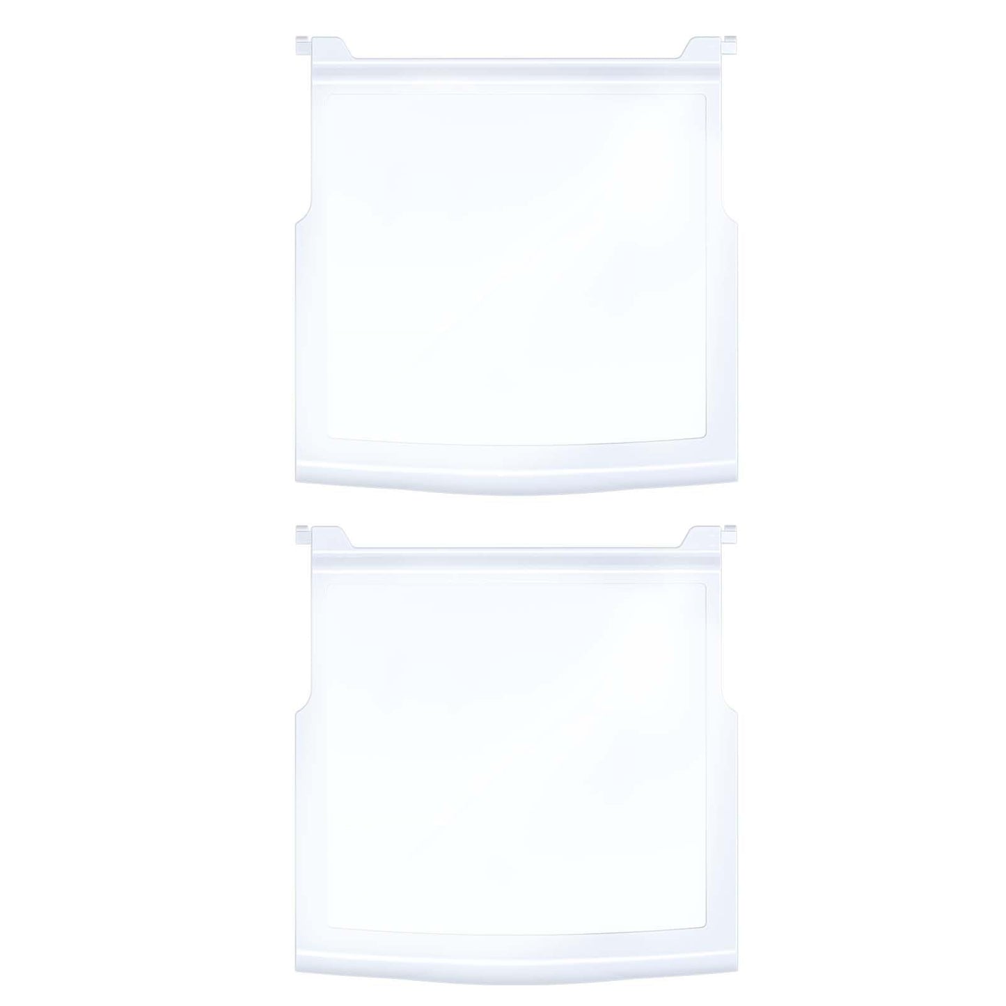 UPGRADED WPW10276348 W10276348 Glass Shelf Compatible with Whirl pool, Ken more Refrigerator W10276344, PS11751713, 2312014, 2309524,AP6018411, 2 Pack