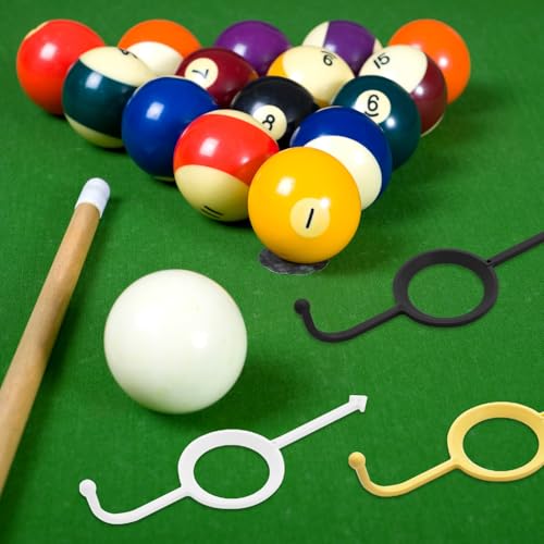 Precision Pool Shot Aiming Aid - 6 Multi-Color Billiards Trainers