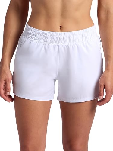 HEAD Rally Woven Short - Women’s, 4” Inseam, Mid-Rit, Small Stark White