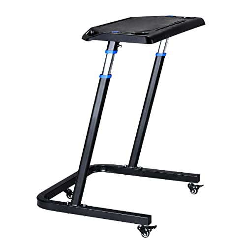 Adjustable Bike Trainer Fitness Desk - Portable Workstation Black
