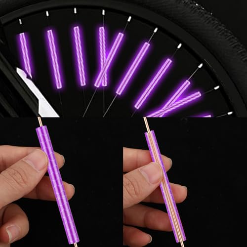 Reflective Spoke Covers - 36 Pcs 2.9 Inch Bike Wheel Reflectors - Puper