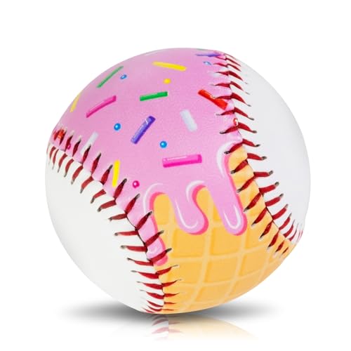 Pink Drip Baseball Set - 9 Inch Practice Baseball for Training & Decor, Inspired Gifts for Players & Coaches