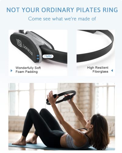 Pilates Ring Set with 14" Circle, Mini Ball & Resistance Bands