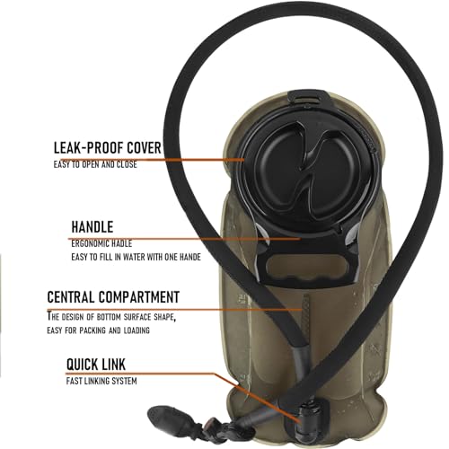 PETAC GEAR 1.5L / 3L Tactical Hydration Pack MC / 1.5L Set Molle Water Bladder Daypack