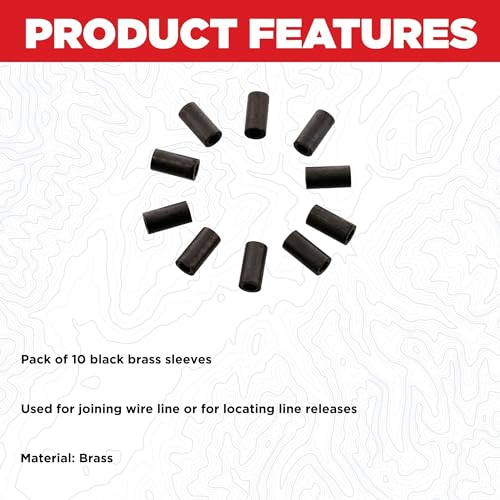 Wire Joining Connector Sleeves - 10 Pack of Black Brass