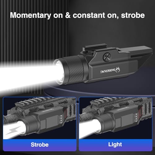 DarkFang White Low Profile 1500 Lumen Tactical Rifle/Shotgun Light