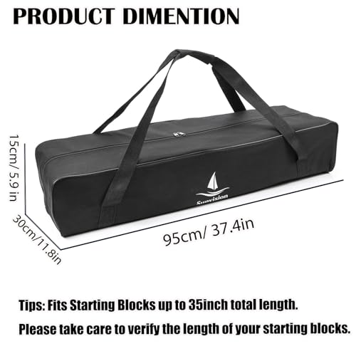 Supvision 37.4in Foldable Duffle Bag for Starting Blocks – Gym Bag Travel Locker