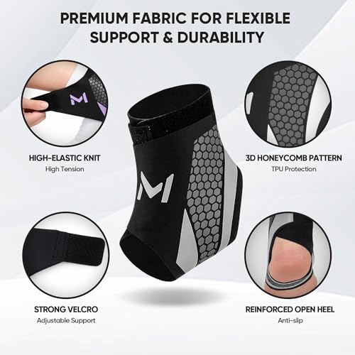 Ankle Brace Compression Support - 2 Pack, Purple