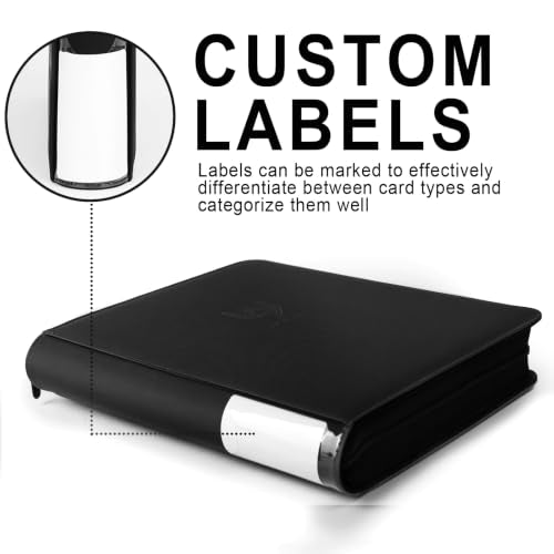 Toploader Card Binder for 360 Cards, Double-Sided 9 Pockets