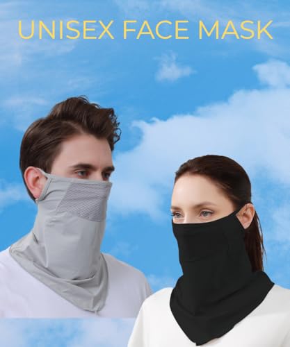 Cooling Balaclava Face Mask - UPF 50 Sun Protection, One Size White