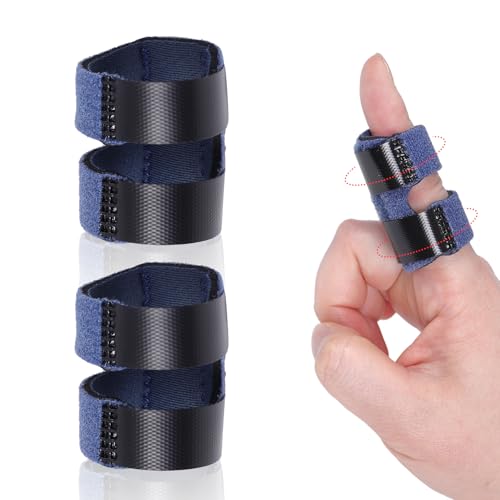 Breathable Trigger Finger Splint & Thumb Brace - Adjustable Support - Blue