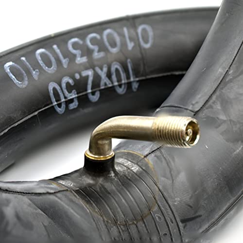 10 x 2.5 Inch Inner Tube with 90 Degree Angled Valve - 2 Pack