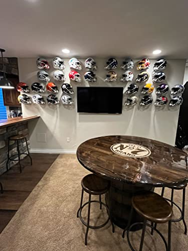 Hidden Floating Football Helmet Wall Mount Display Case - 1 Pack