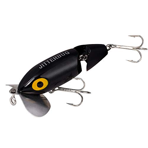 Topwater Bass Fishing Lure - Arbogast Jitterbug 3.5" Black