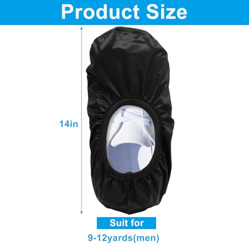 Large Reusable Bowling Shoe Covers - Non-Slip PVC Protectors